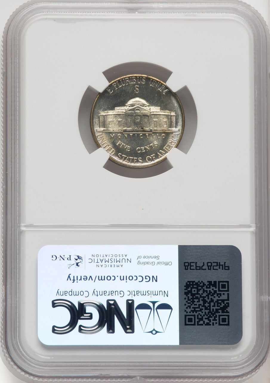 1945-S 5C Jefferson Nickel NGC MS68 (769319001)