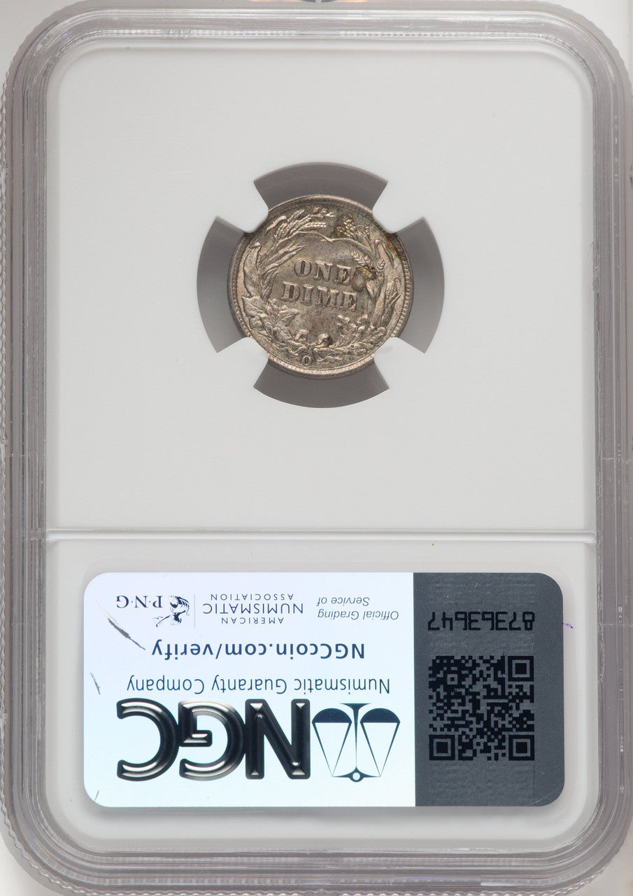 1906-O 10C Barber Dime NGC MS64