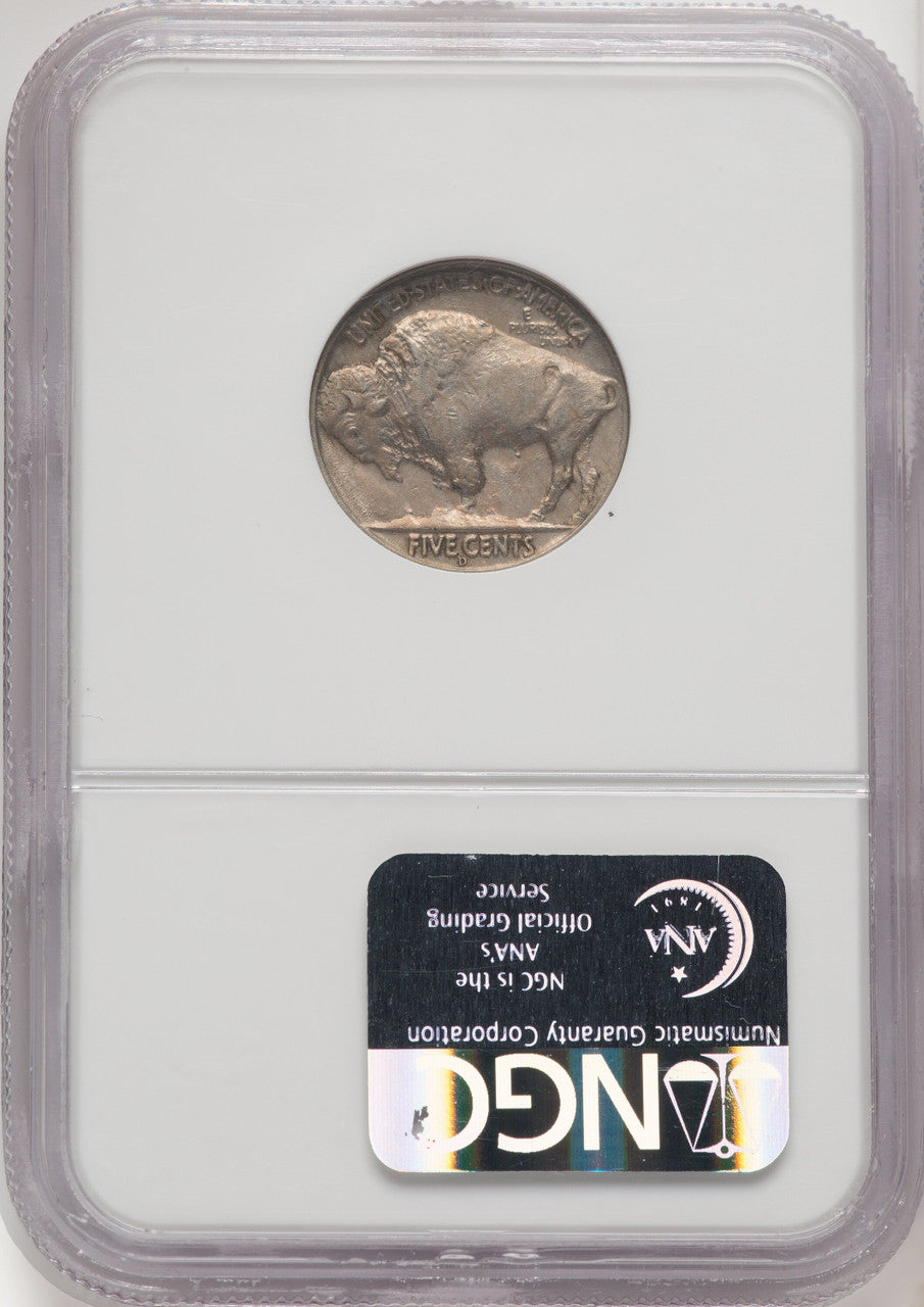 1937-D 5C Three-Legged Buffalo Nickel NGC AU58 (769326019)