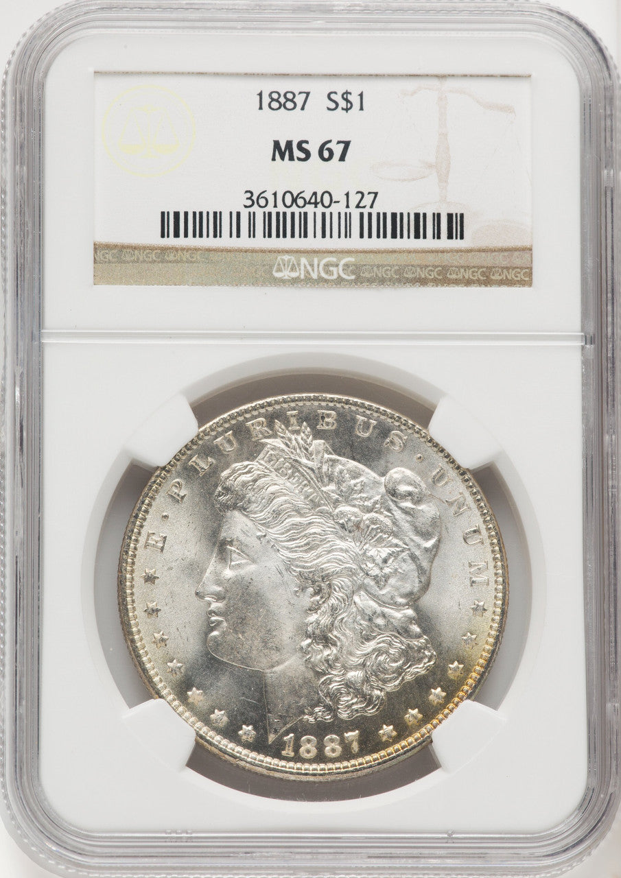 1887 $1 Morgan Dollar NGC MS67 (768656026)
