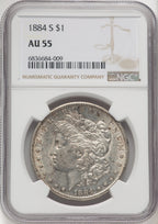 1884-S $1 Morgan Dollar NGC AU55 (768656022)