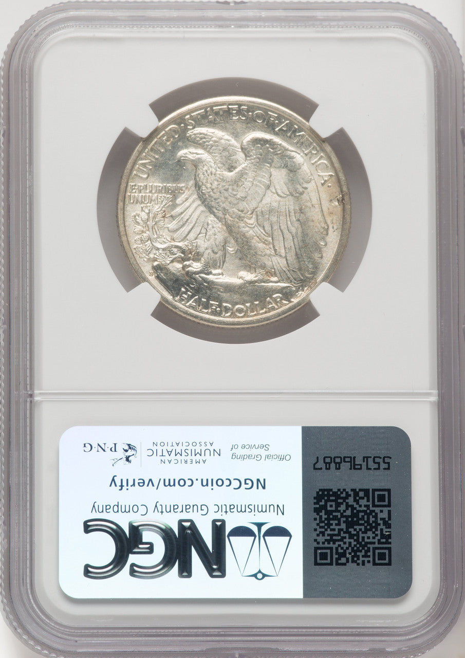 1927-S 50C Walking Liberty Half Dollar NGC MS65