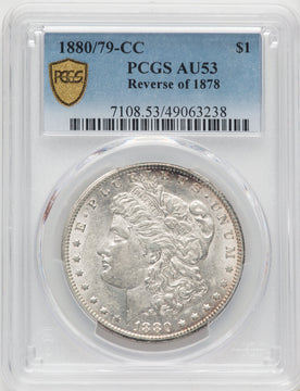 1880-CC Reverse of 1878 Morgan Dollar PCGS AU53