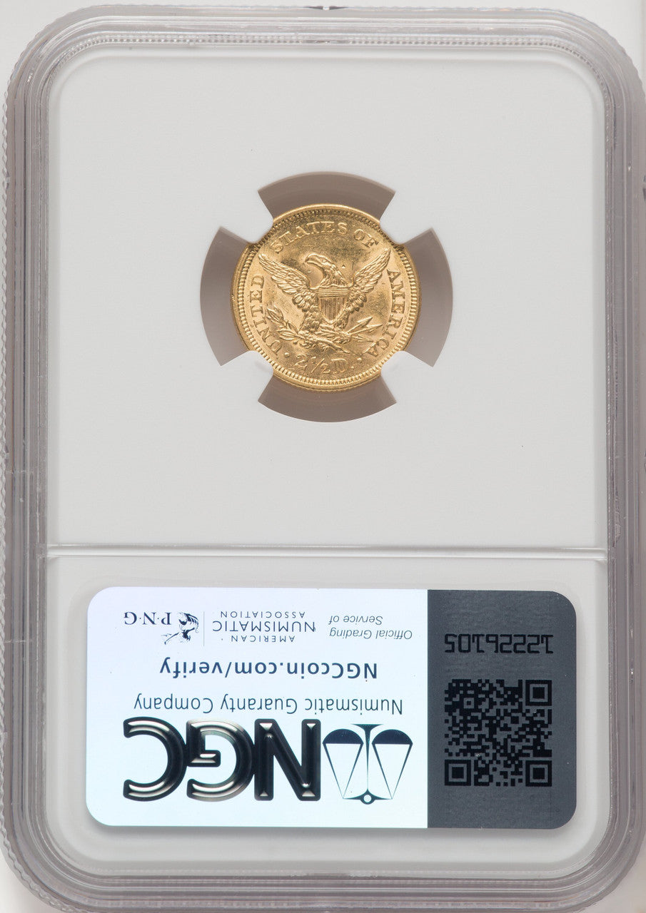 1853 $2.50 Liberty Quarter Eagle NGC AU58 (769323005)