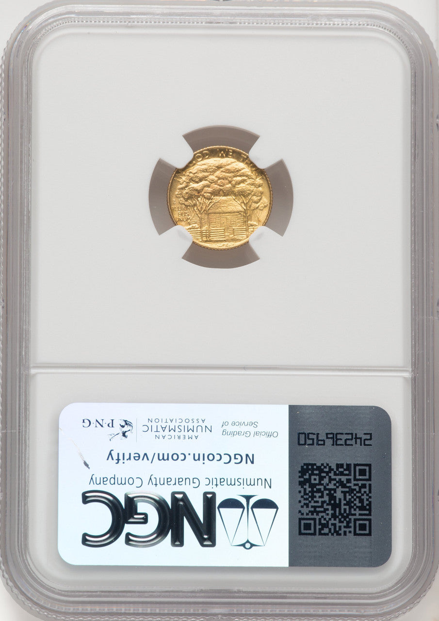 1922 G$1 Grant With Star Commemorative Gold NGC MS63