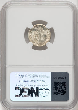 1916-S 10C Mercury FB Mercury Dime NGC MS66