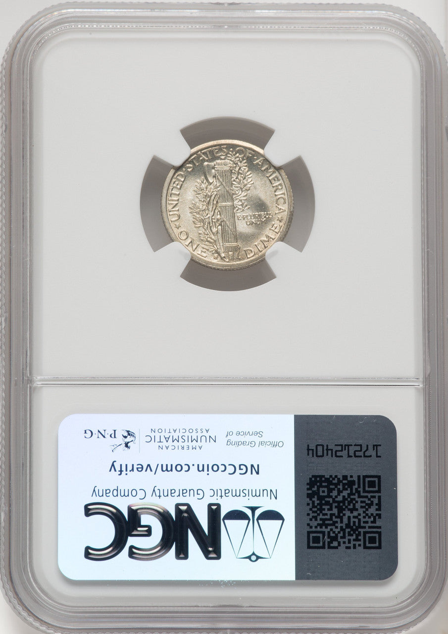 1916-S 10C Mercury FB Mercury Dime NGC MS66