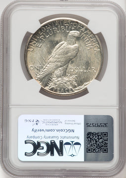 1921 Peace Dollar NGC MS61
