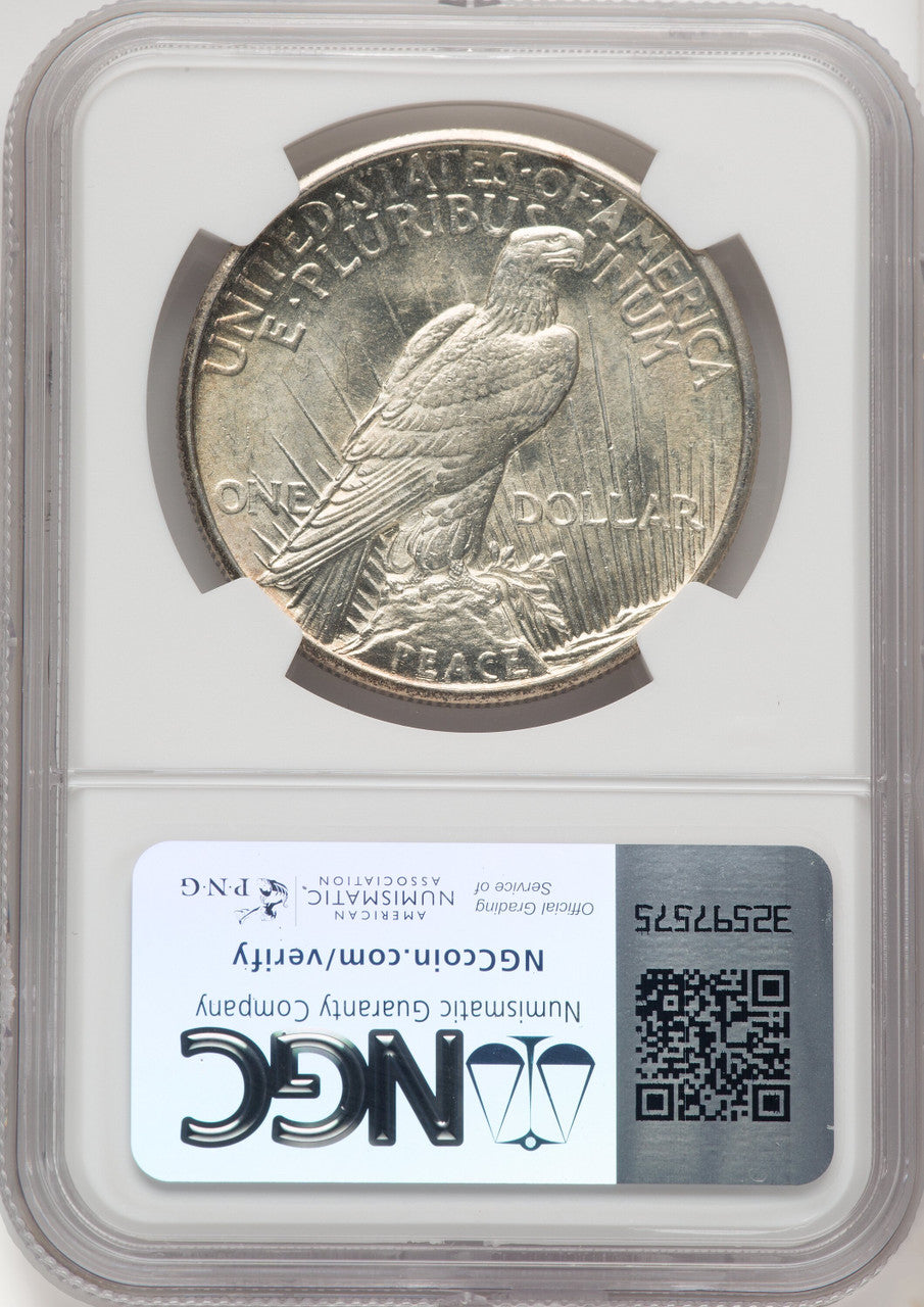 1921 Peace Dollar NGC MS61