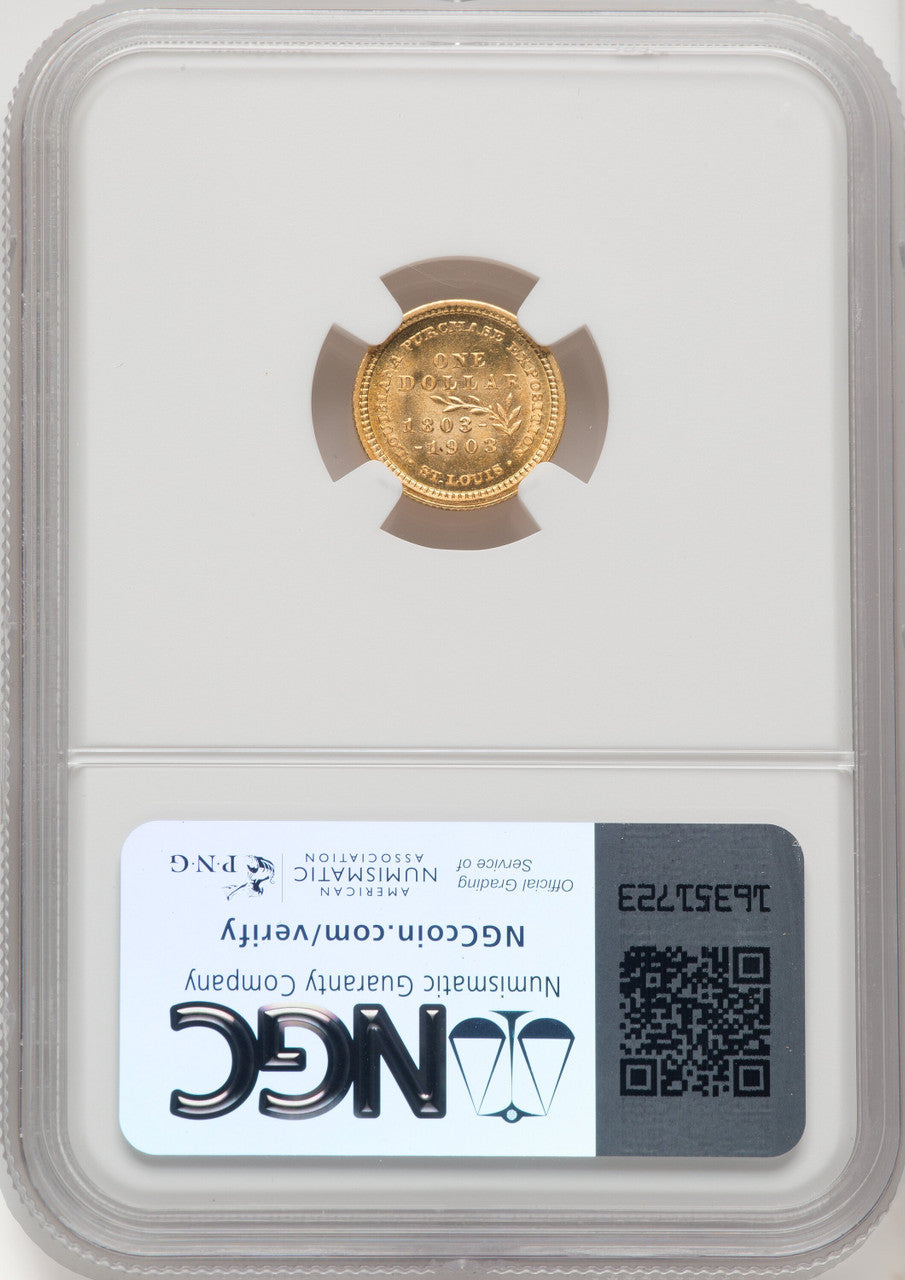 1903 G$1 JEFF Commemorative Gold NGC MS66 (769251011)
