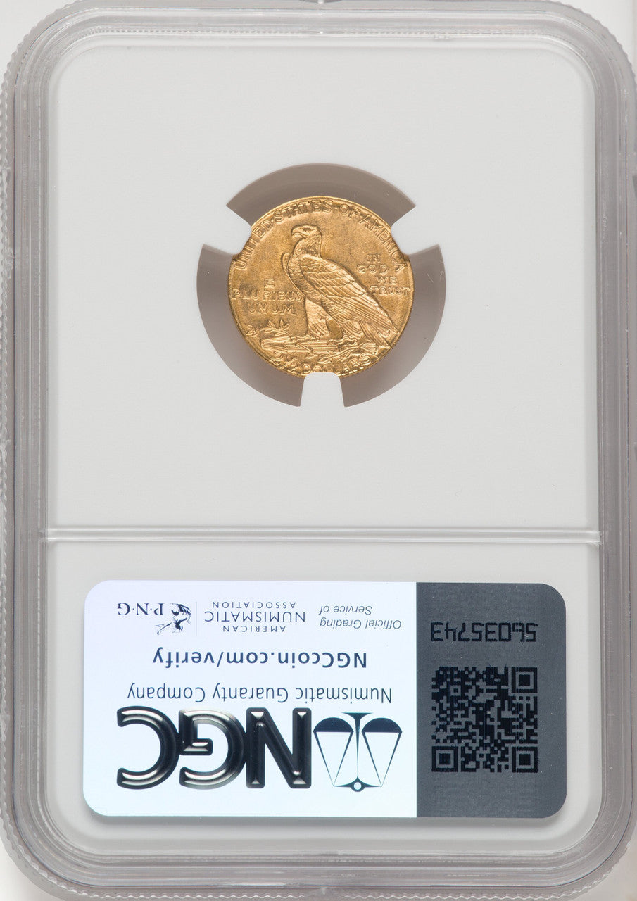 1910 $2.50 Indian Quarter Eagle NGC MS64 (768710007)