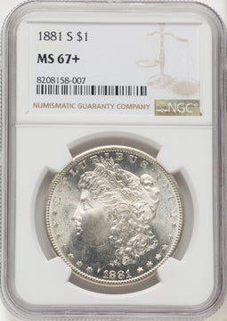 1881-S $1 Morgan Dollar NGC MS67+ (769278003)
