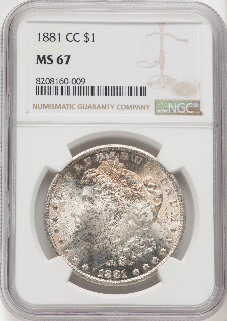 1881-CC $1 Morgan Dollar NGC MS67 (769376011)