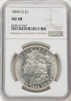 1894-O $1 Morgan Dollar NGC AU58 (769235002)
