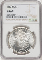 1883-CC $1 Morgan Dollar NGC MS66+ (769221022)