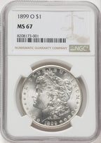 1899-O $1 Morgan Dollar NGC MS67 (769223040)