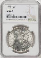 1888 $1 Morgan Dollar NGC MS67 (769269009)