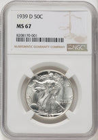 1939-D 50C Walking Liberty Half Dollar NGC MS67 (769233005)