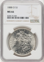 1888-O Morgan Dollar NGC MS66