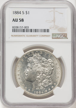 1884-S $1 Morgan Dollar NGC AU58 (768008012)