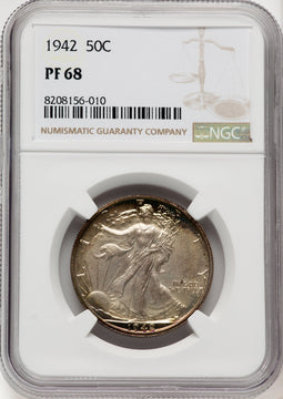 1942 50C Proof Walking Liberty Half Dollar NGC PR68 (769285034)
