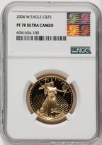 2004-W $25 Half-Ounce Gold Eagle NGC PF70 (506402062)