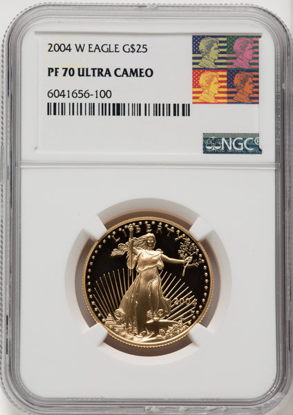 2004-W $25 Half-Ounce Gold Eagle NGC PF70 (506402062) | LCR Coin
