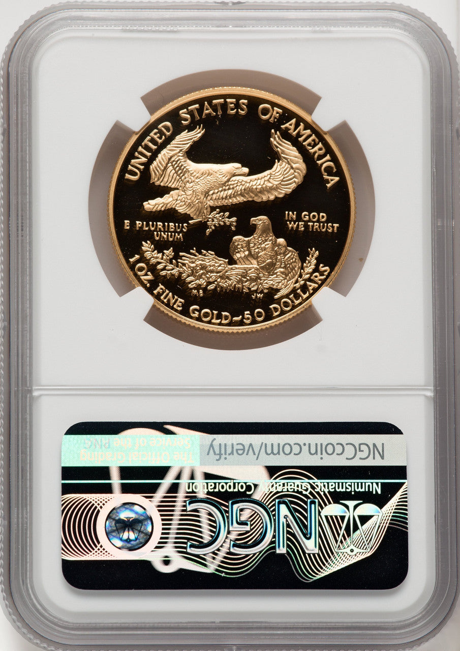 2001-W $50 One-Ounce Gold Eagle NGC PF70 (506402087)