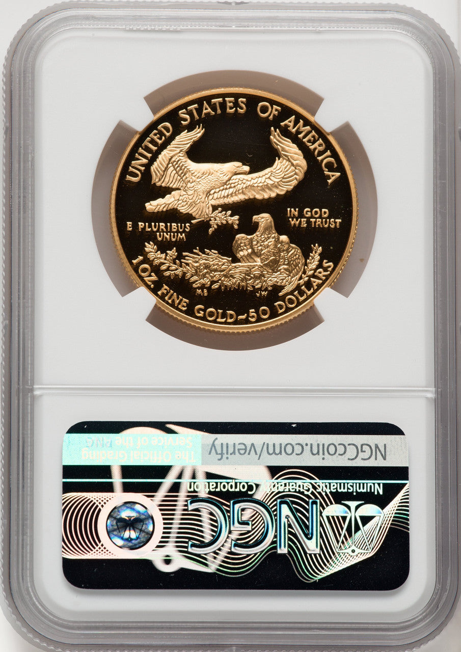 2003-W $50 One-Ounce Gold Eagle NGC PF70 (506402090)