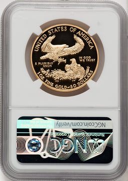2012-W $50  Gold Eagle NGC PF70 Reagan Label