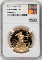 2015-W 1 oz  Gold Eagle NGC PF70 Reagan Label