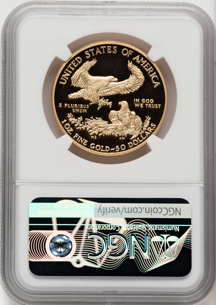 2015-W 1 oz  Gold Eagle NGC PF70 Reagan Label
