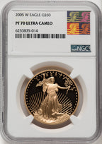 2005-W $50 One-Ounce Gold Eagle NGC PF70 (506402081)