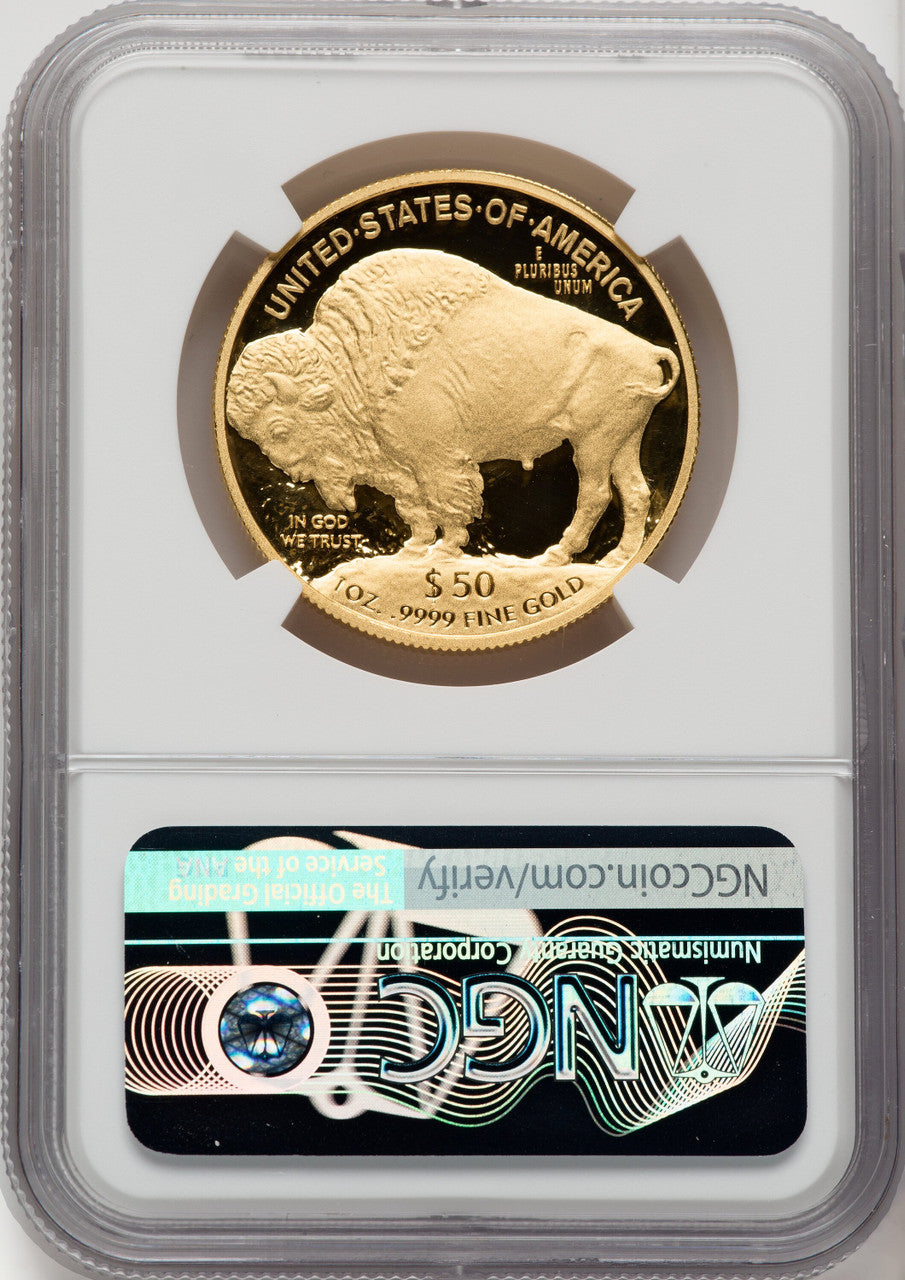2010-W $50 Gold Buffalo NGC PF70 Mike Castle