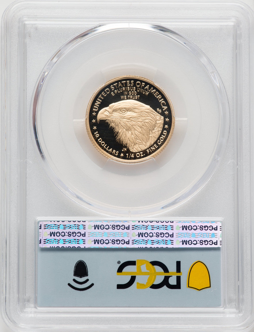 2023-W G$10 Quarter Ounce Gold Eagle First Day of Issue FDI Flag PCGS PR70 (761754077)