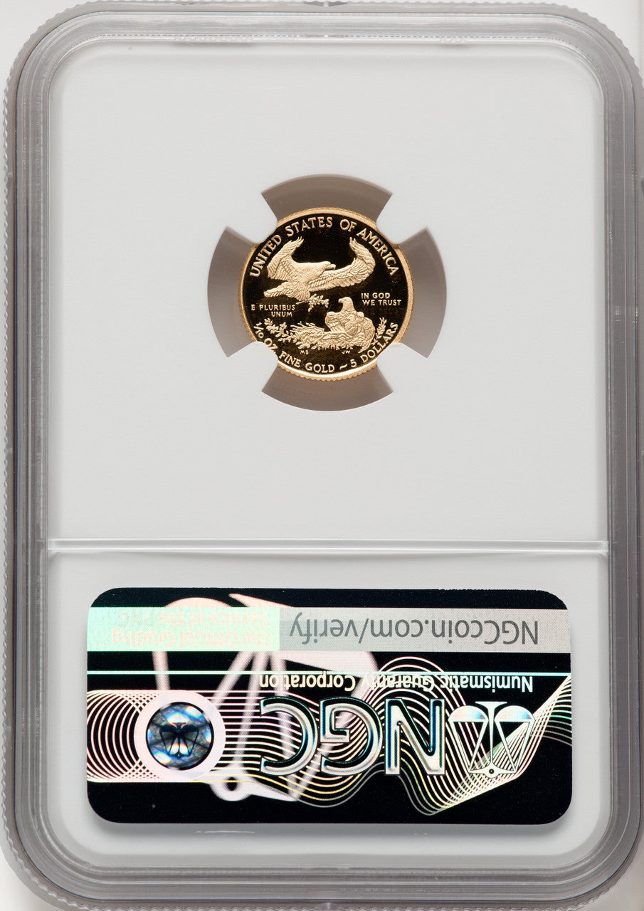 2010-W $5 Gold Eagle NGC PF70 Reagan Label