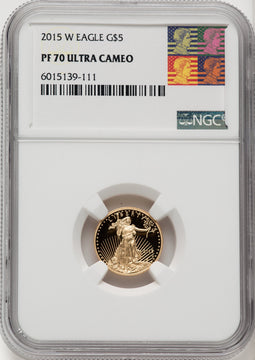 2015-W $5 Gold Eagle NGC PF70