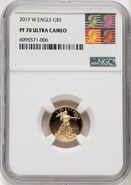 2017-W $5 Tenth-Ounce Gold Eagle NGC PF70 (506402021)