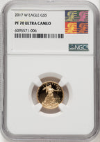 2017-W $5 Tenth-Ounce Gold Eagle NGC PF70 (506402021)