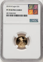 2018-W 1/10 Gold Eagle NGC PF70 Reagan Label