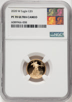 2020-W 1/10 Ounce Gold Eagle NGC PF70