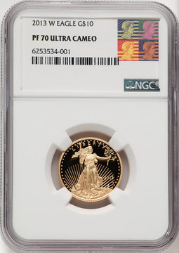 2013-W $10 Gold Eagle NGC PF70 Reagan Label