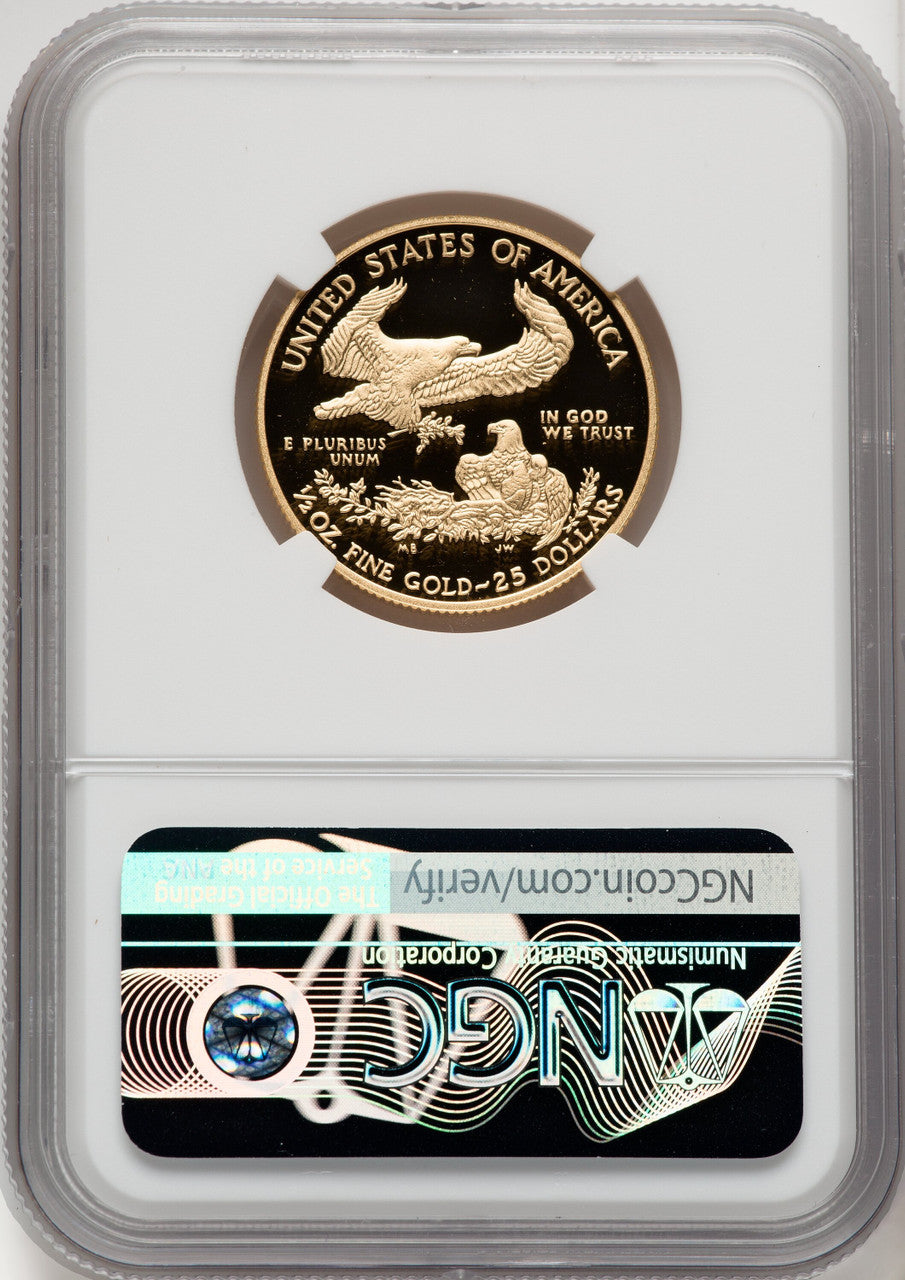 2015-W $25 Gold Eagle NGC PF70 Reagan Label