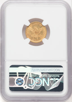1862 $2.50 Liberty Quarter Eagle NGC MS61 (769738001)