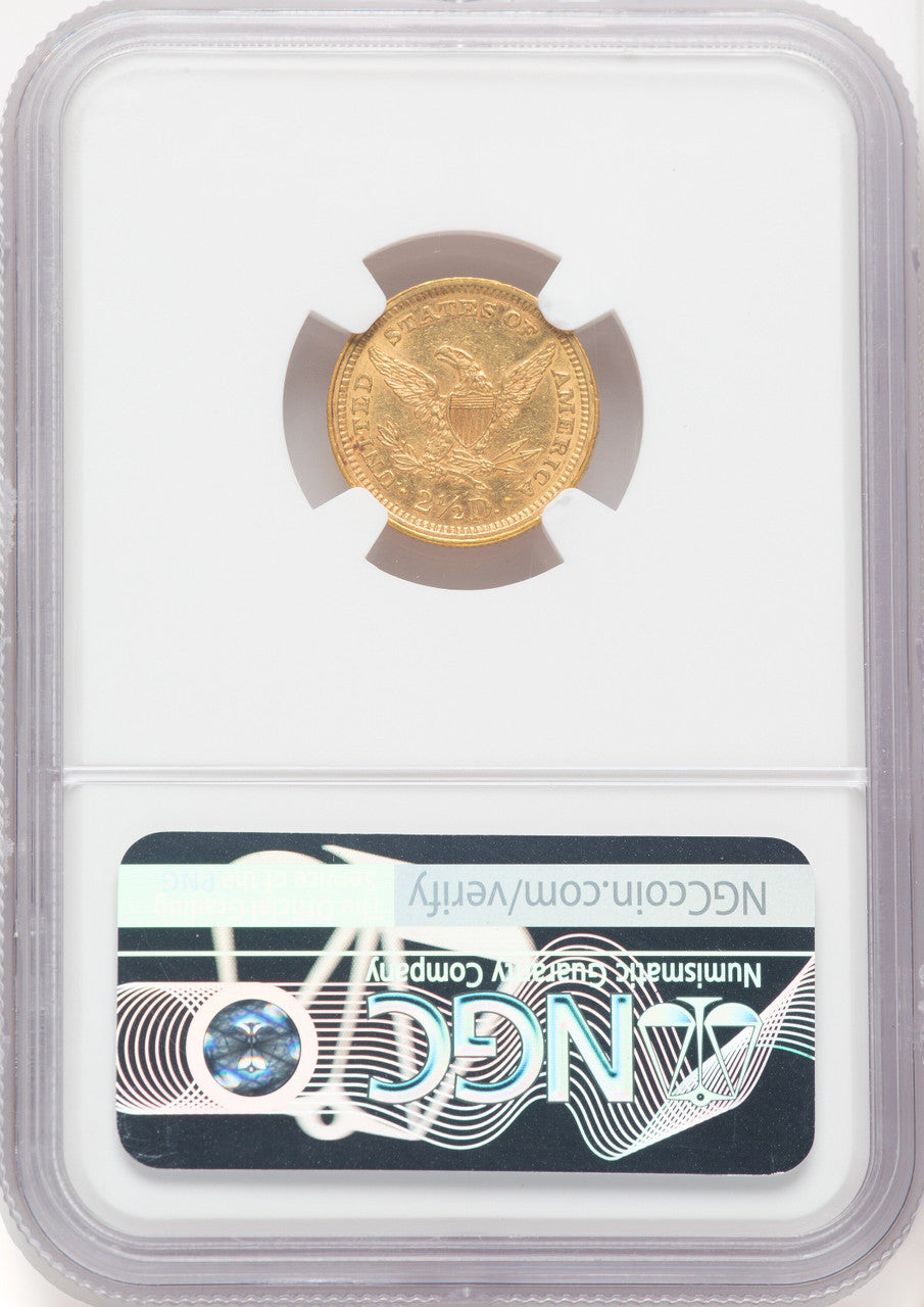 1862 $2.50 Liberty Quarter Eagle NGC MS61 (769738001)