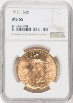 1923 $20 Saint-Gaudens Double Eagle NGC MS65 (769738038)