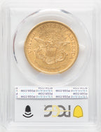 1851 $20 Liberty Double Eagle PCGS AU50
