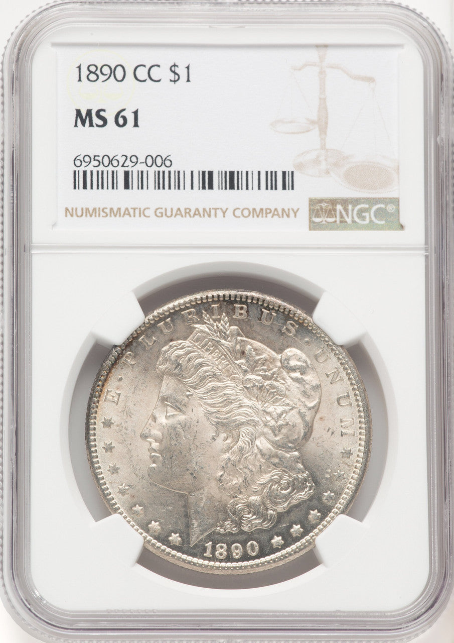 1890-CC Morgan Dollar NGC MS61