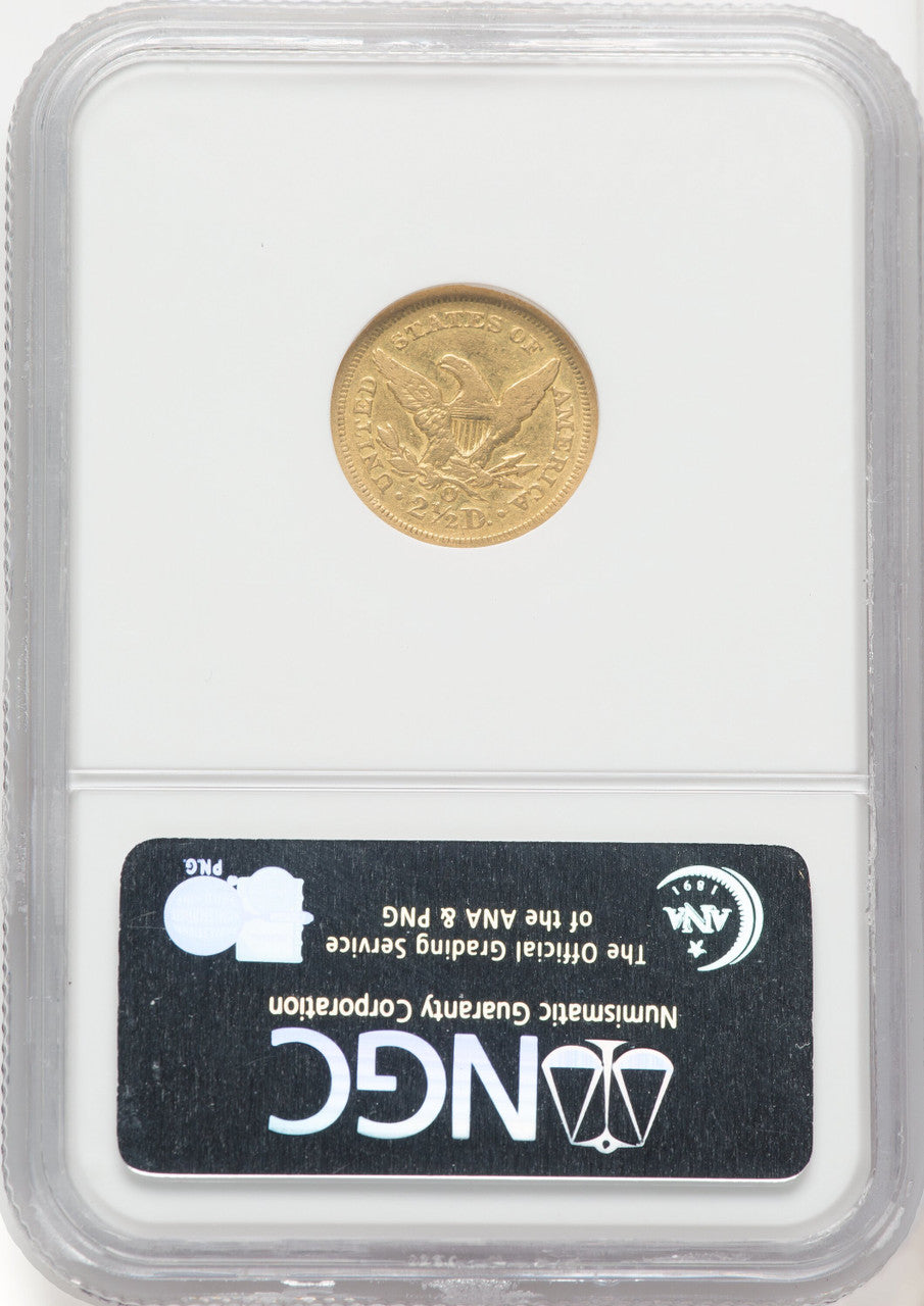1852-O $2.50 Liberty Quarter Eagle NGC XF45 (769755045)