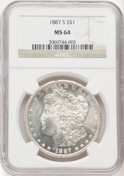 1887-S $1 Morgan Dollar NGC MS64 (769755035)